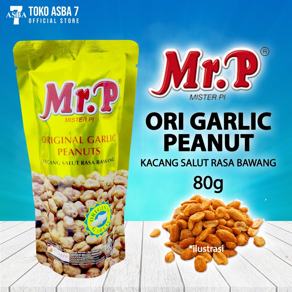 

MR P ORIGINAL GARLIC PEANUTS 80G