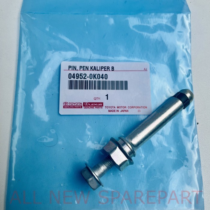 Baut+Pin Pen Kaliper Rem Depan Bawah Toyota 04952-0K040 Toyota Inova Reborn Original ALL NEW SPAREPA