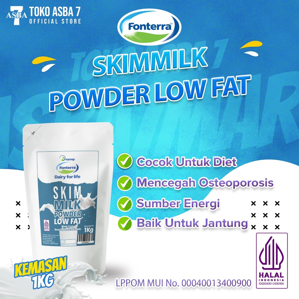 

FONTERRA SKIM MILK 1KG