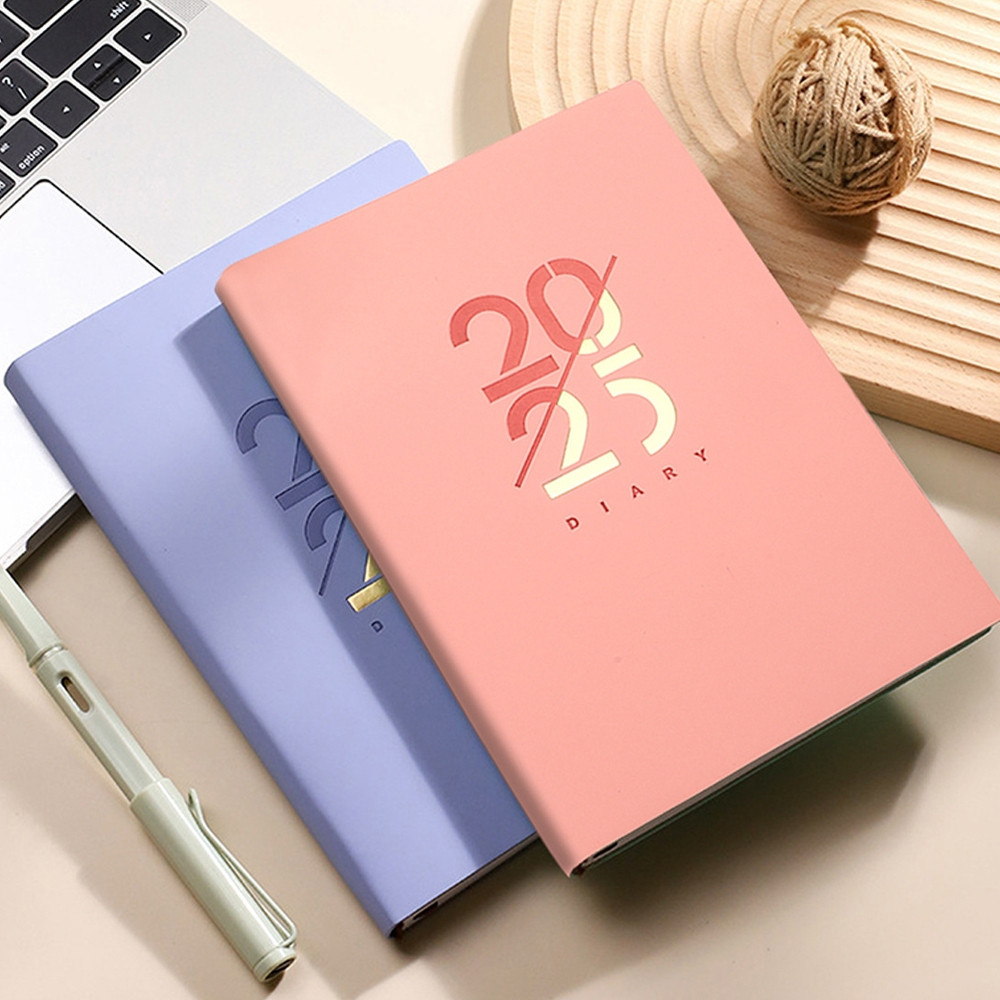 

[COD] 2025 Planner Agenda 160 Sheets 100GSM Notebook A5 Diary Journal Notebook School Stationary