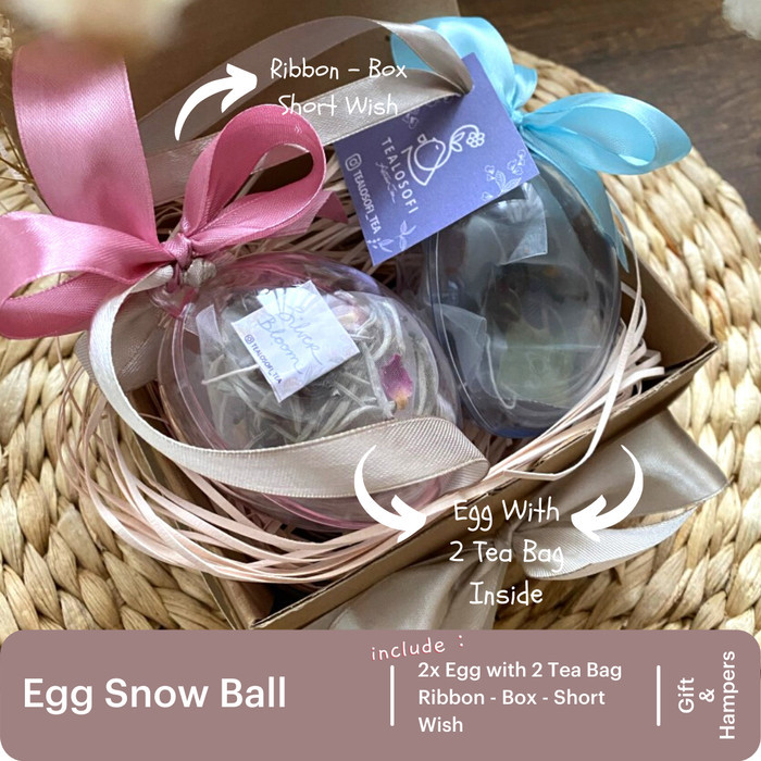 

Best Seller Egg Snow Ball Tea Tealosofi Hampers Kado - Baby - Bday - Gift - StrawberryCrack