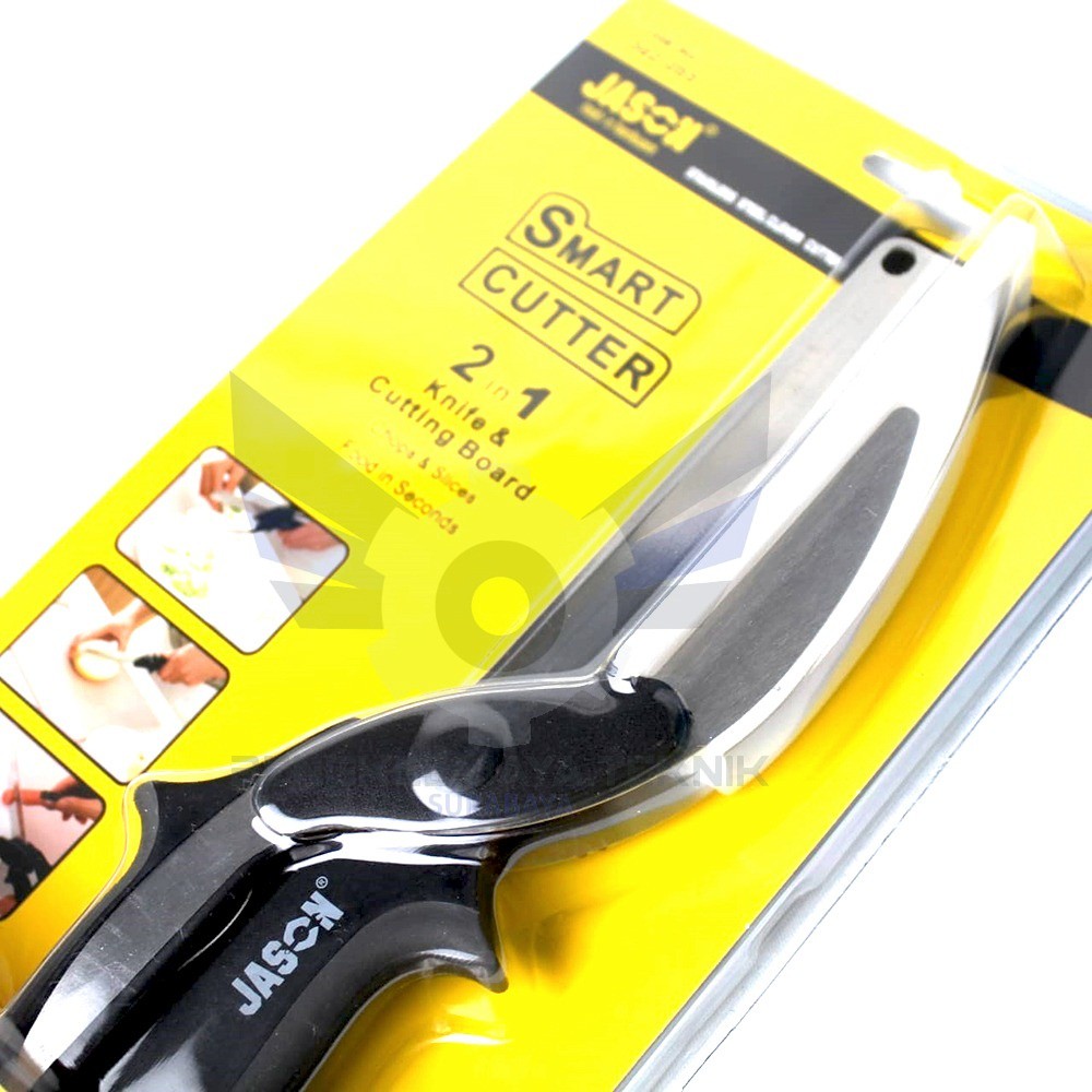 

[PROMO] Pisau Dapur Serbaguna Stainless / Clever Cutter Pisau Gunting dan Talenan dapur Multifungsi JASON (362-055)