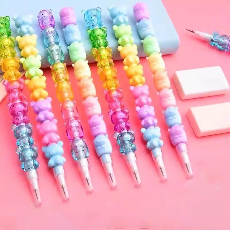

2pcs/pack Kawaii Non Sharpening Pencils Cartoon Mechanical Pencils for Sketching Writing Tools Korean Stationery Office Supplies