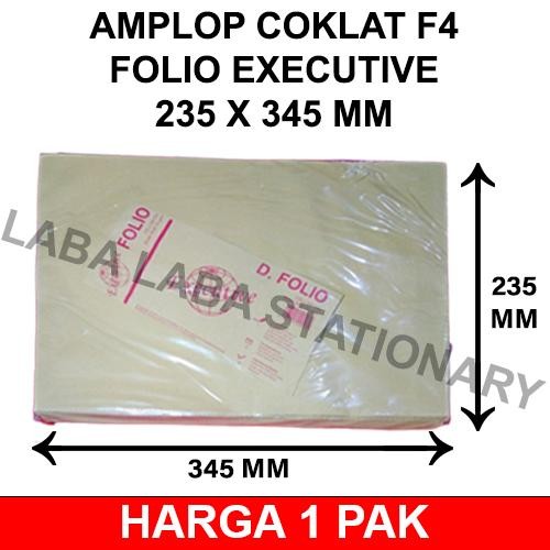 

Amplop Coklat Folio F4 Murah Isi 100 Lembar Tanpa Lem Seal