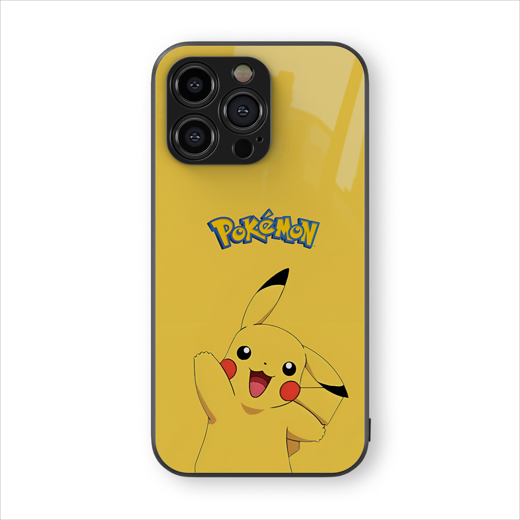 Casing HP Glossy Pokemon Pikachu Android & iPhone 7/8/xr/x/xs/11/12/13/14/plus/pro/max/promax/Mini/S