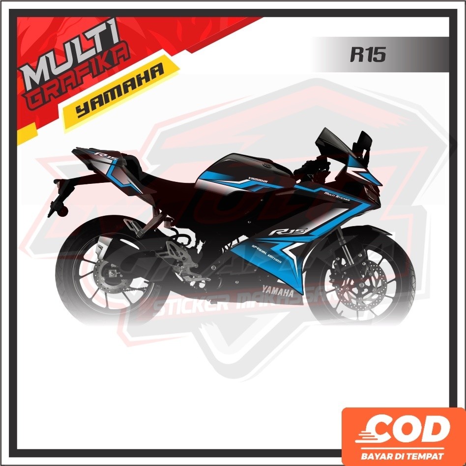 Striping Decal R15 V3 Stiker Stripping Aksesoris Dekal Motor Yamaha R15 v3R15V3 YZFR15  YZF SemiFull
