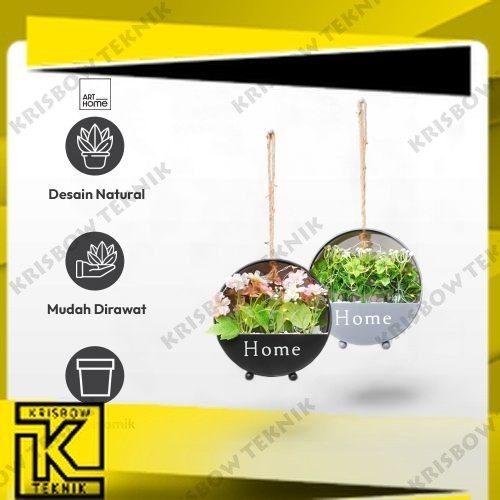 Arthome Bunga Artifisial Gantung Dengan Lampu - Artifisial Flowers Dekorasi Tanaman Hias - Putih/Whi