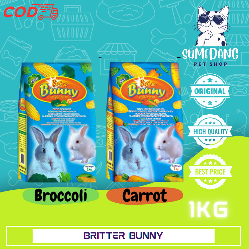 BRITER BUNNY 1kg makanan kelinci Rabbit food 1 kg Britter Bunny