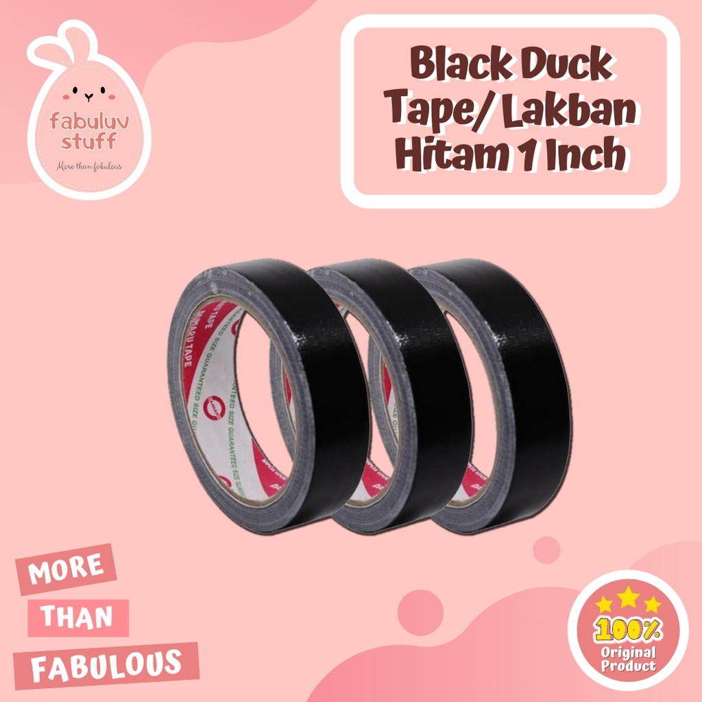 

ATK ~ Lakban Hitam 1 inch [1PCS]