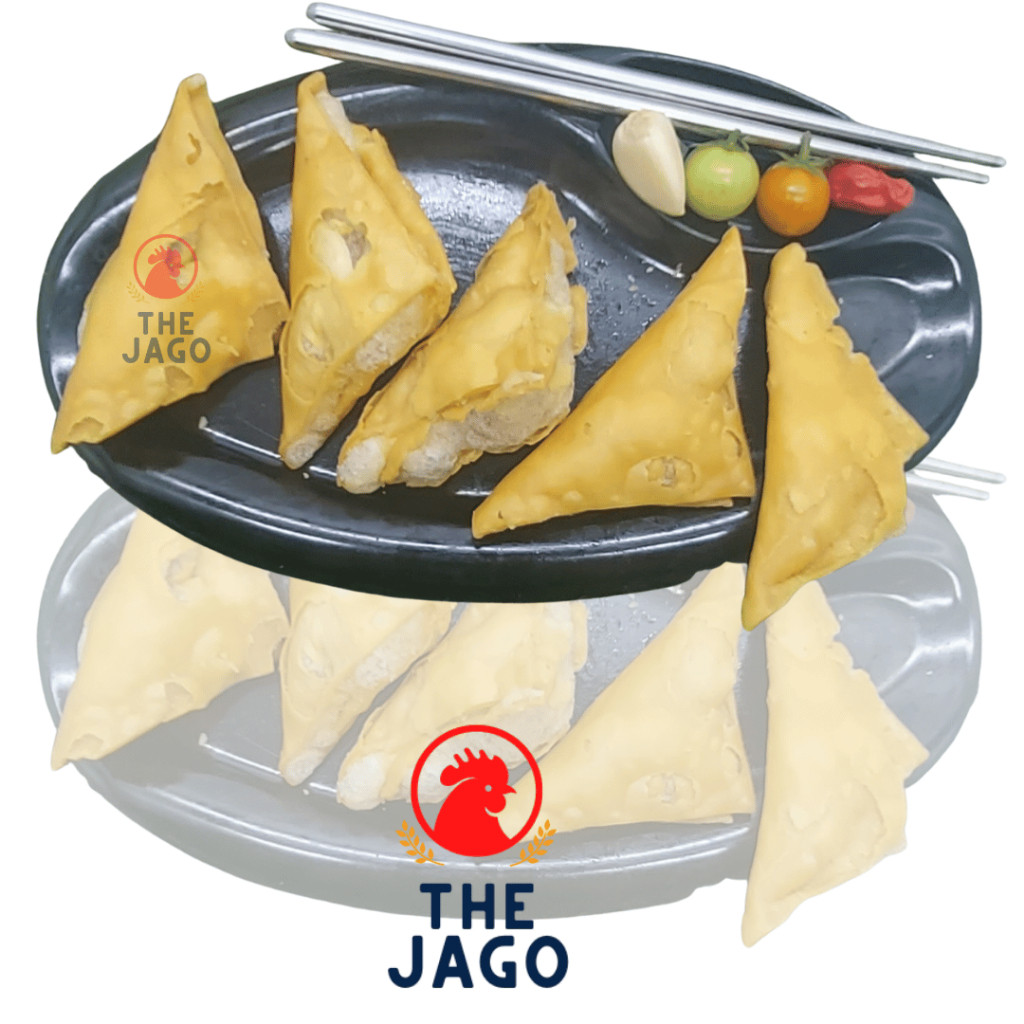 

Siomay Segitiga Kering The Jago isi 10 Toping Seblak Bakso