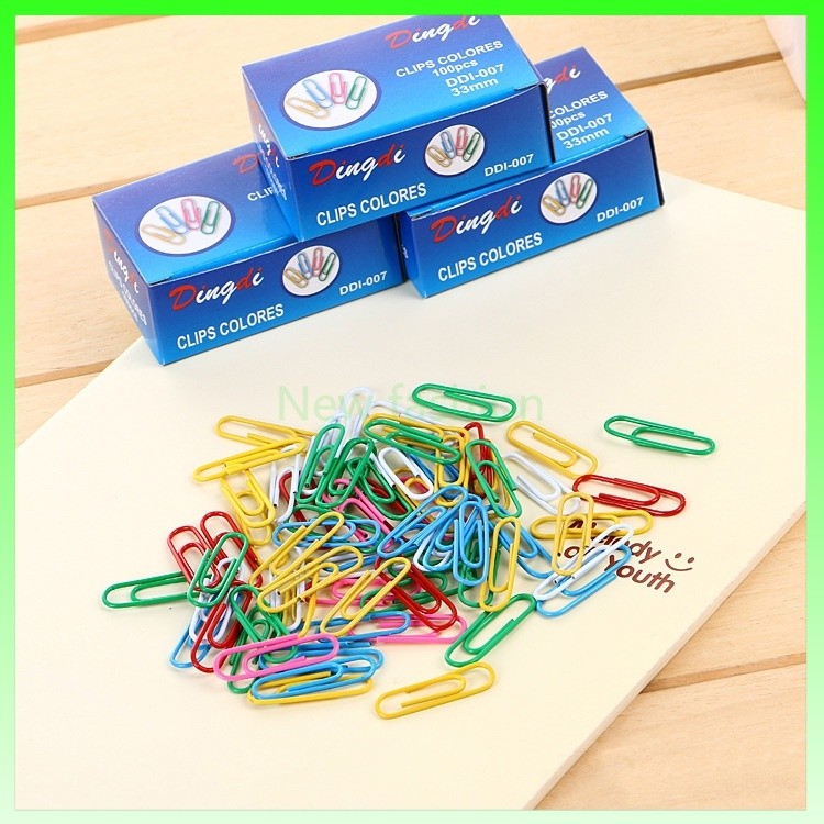 

PAPER CLIP WARNA WARNI ISI 70PCS/klip kertas berwarna