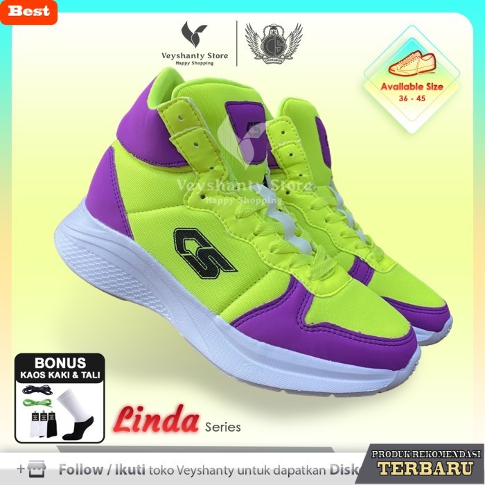 sepatu sneakers wanita lokal terkini [VEYSHANTY] Sepatu Pria Wanita CS Linda Premium Quality - Warna
