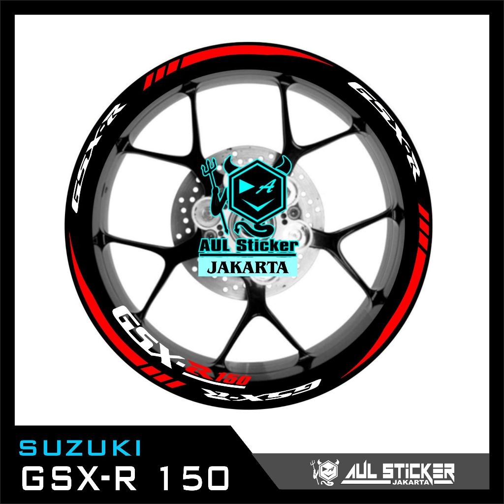 Sticker velg Suzuki GSX-R 150 DEPAN BELAKANG