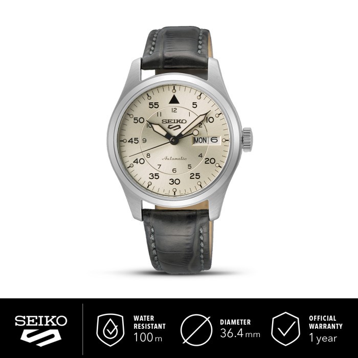 BEST SELLER Seiko 5 Sports Automatic SRPJ87 SRPJ87K1 Black Leather Strap Original