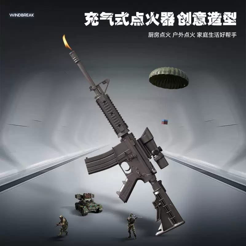 Korek Api Gas Tembak Pematik Api Kompor Gas Korek api BBQ AR15