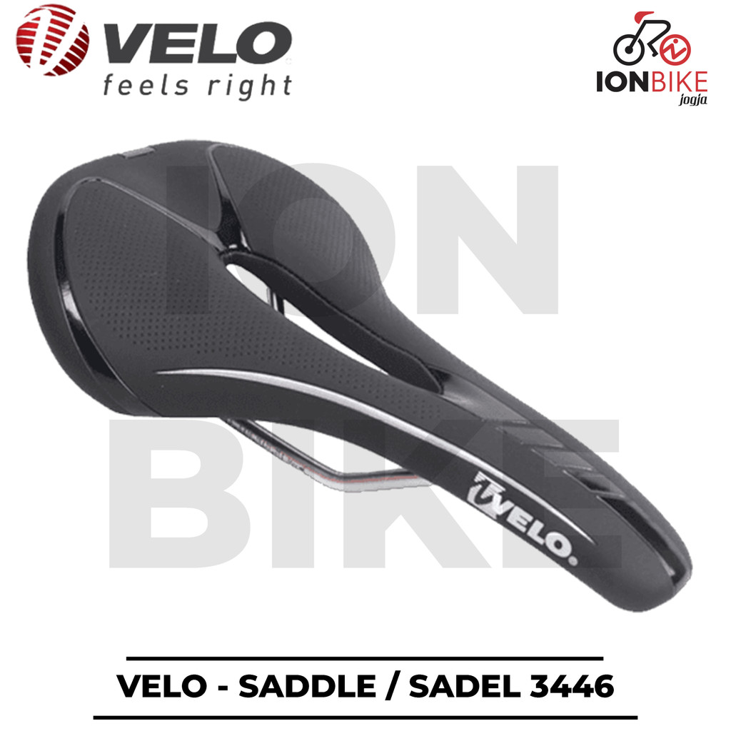 Sadel Velo 3446 Gel Saddle Sepeda MTB Balap Slim Empuk Lubang Aero Murah Roadbike Road Bike Lipat Se