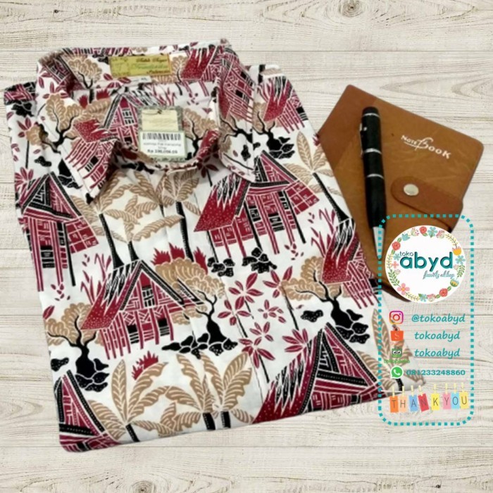 BEST SELLER Seragam PNS Pria Pemkab Bogor Batik Motif Kampung Urug (Batik Galeri) - XXL