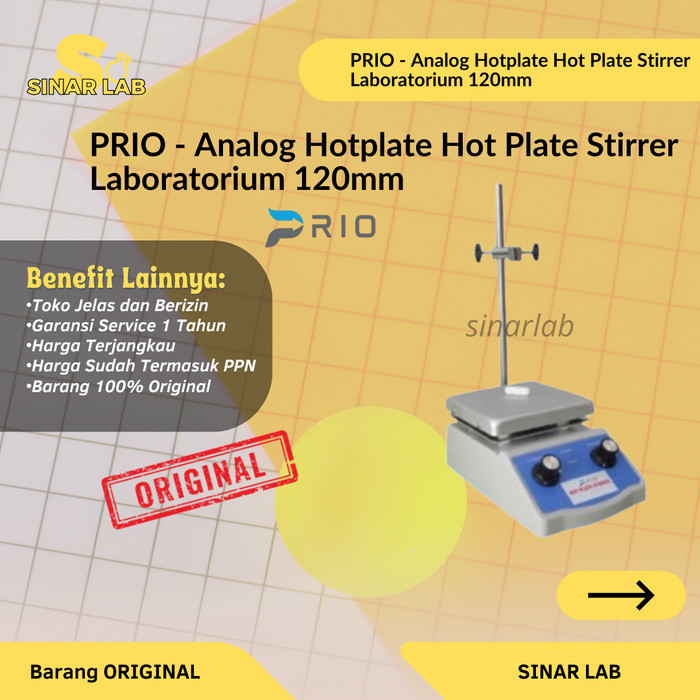 PRIO - Analog Hotplate Hot Plate Stirrer Laboratorium 120mm