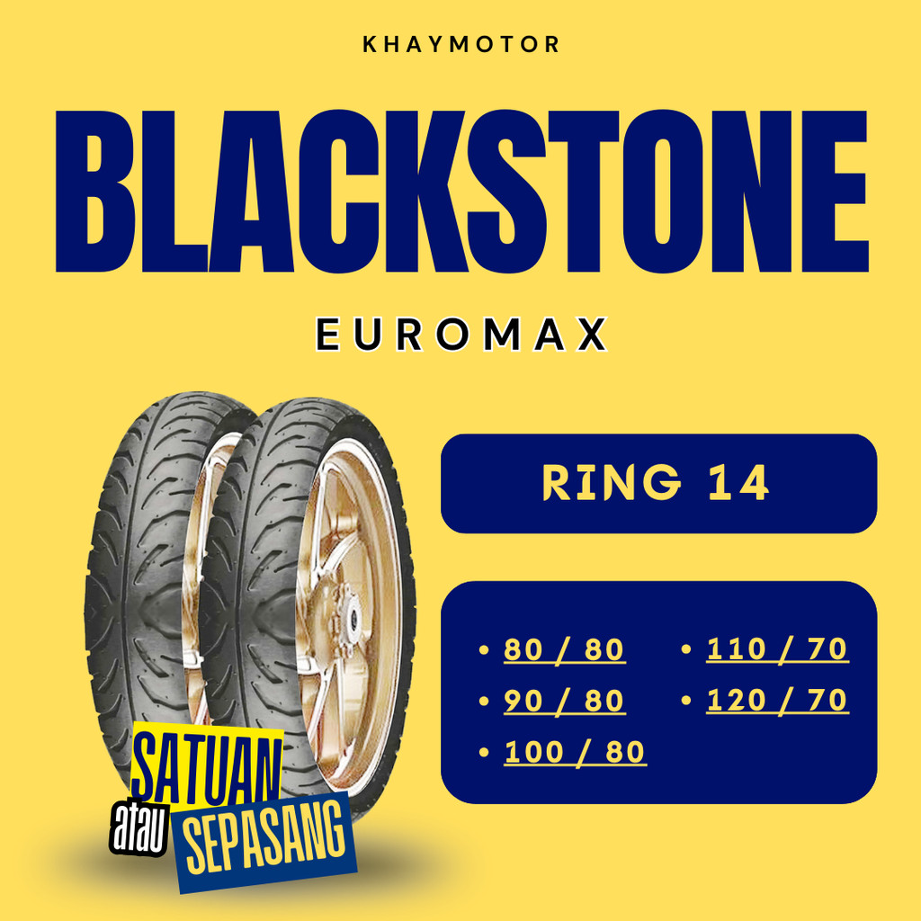 Ban Motor Matic BLACKSTONE EUROMAX 110/70 Ring 14 Tubeless