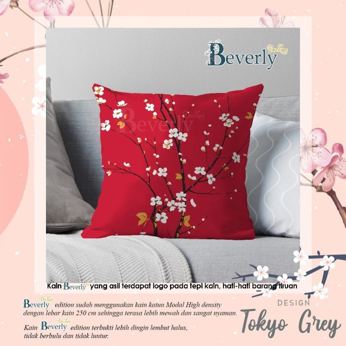 Sarung + Bantal Sofa Motif Imlek uk. 40x40, 45x45, 50x50 - 40x40 1012