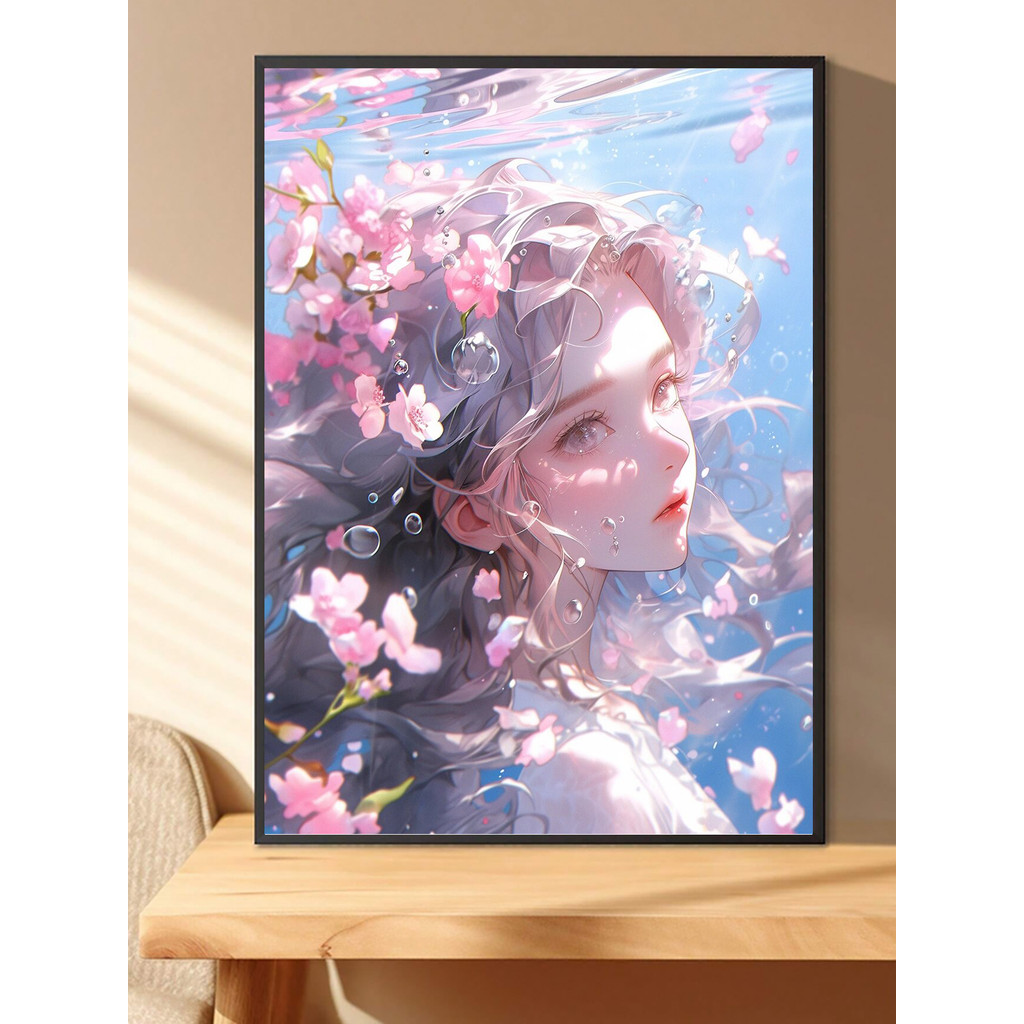 

1 piece Flower girl DIY diamond painting, DIY diamond painting set accessories, suitable for home living