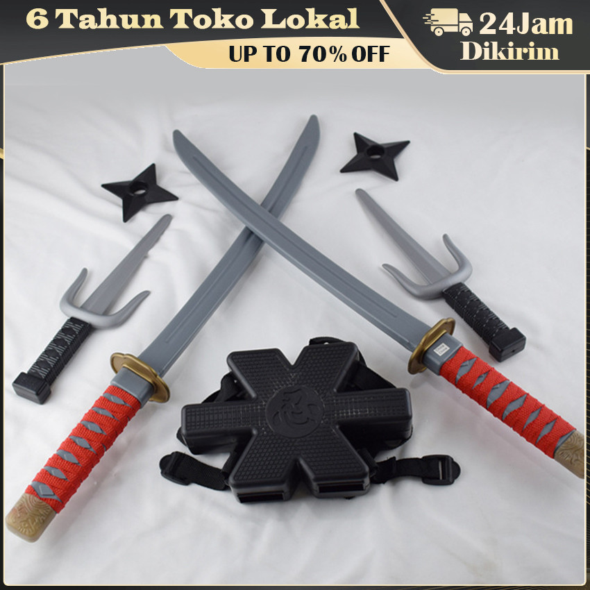Mainan Ninja Super Weapon / Set Senjata Ninja Bahu Ganda / Mainan Senjata COS Ninja / Pedang Ninja