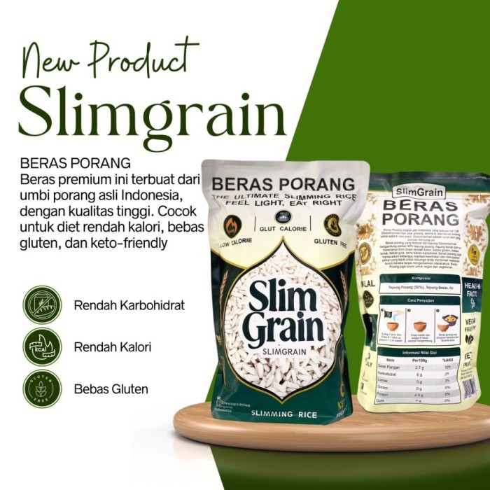 

Slim Grain Beras Porang 1kg