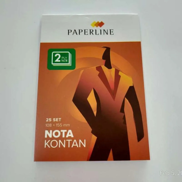 

Nota Kontan Kecil Paperline 2 Ply NCR / 2 Rangkap - 1 pack isi 10 pcs