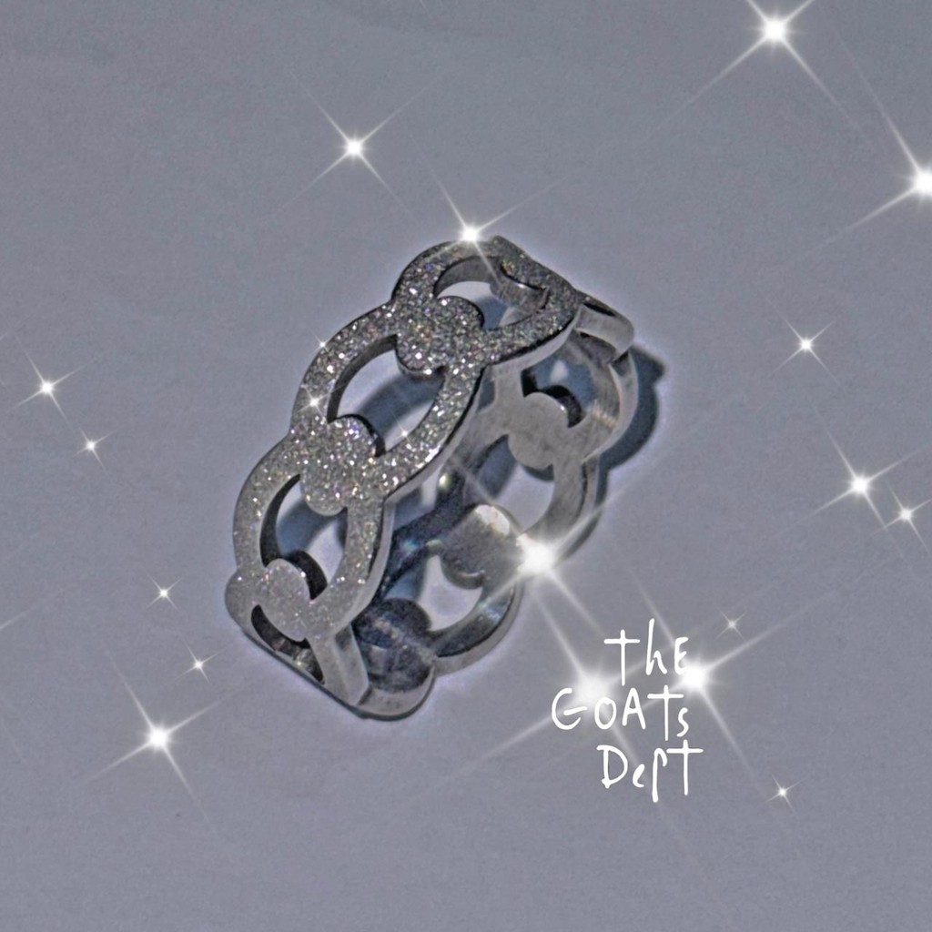 The Goats Dept - Diamonds On The Side Ring Original / tgd1197 Cincin anti karat titanium steel stain