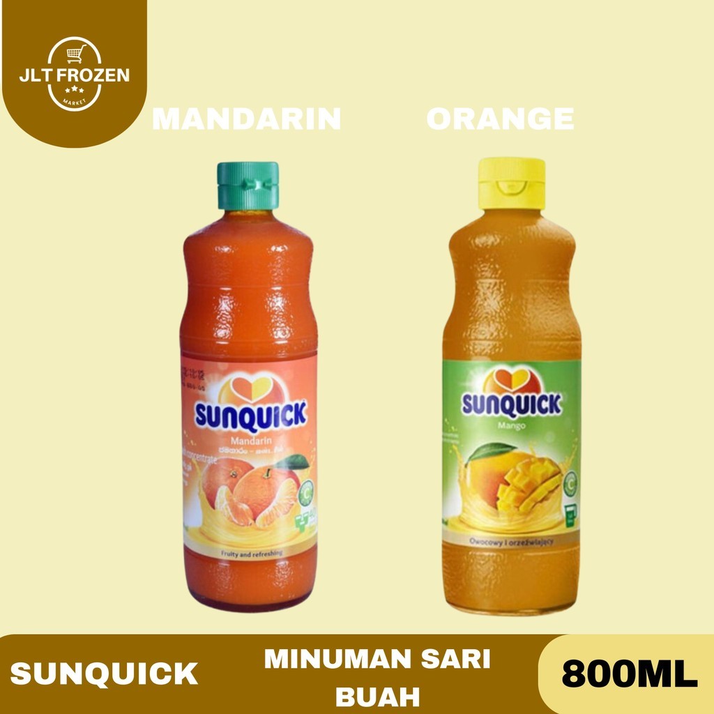 

Sunquick Minuman Sari Buah / Sirup / Syrup / Jus / Rasa Mango / Mangga / Mandarin 800ml