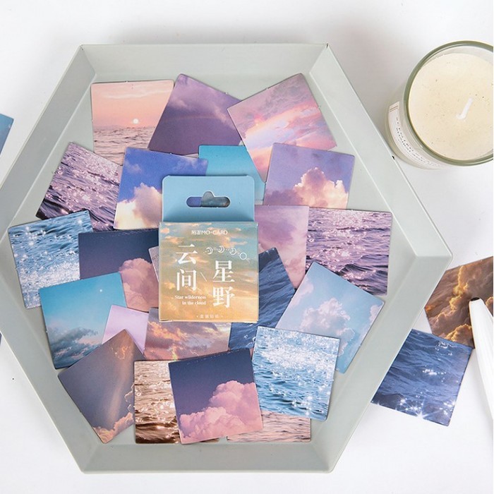 

Sticker Deco Sticker Journal Scrapbook Stiker Diary Ocean Sky