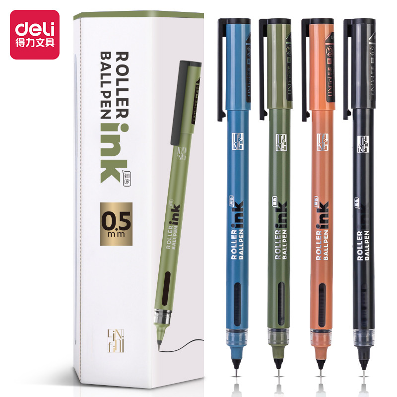 

Deli | Roller BallPen Ink 0.5 mm | S1658 | Hitam