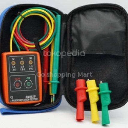 (COD) Digital 3 Three Phase Sequence Rotation Indicator Tester Diag