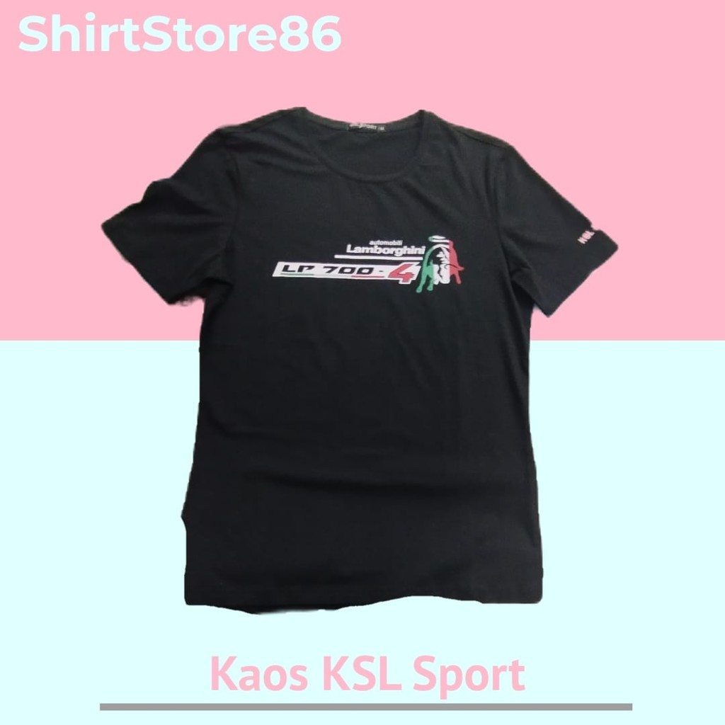 Kaos KSL Sport Cowok Lengan Pendek
