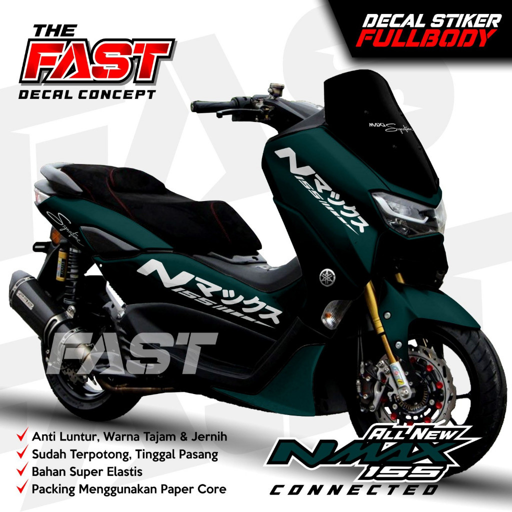 (ANTILUNTUR) Decal Stiker Nmax New Stiker Yamaha Nmax 155 New Fullbody Maxi Simple Kece Decal stiker
