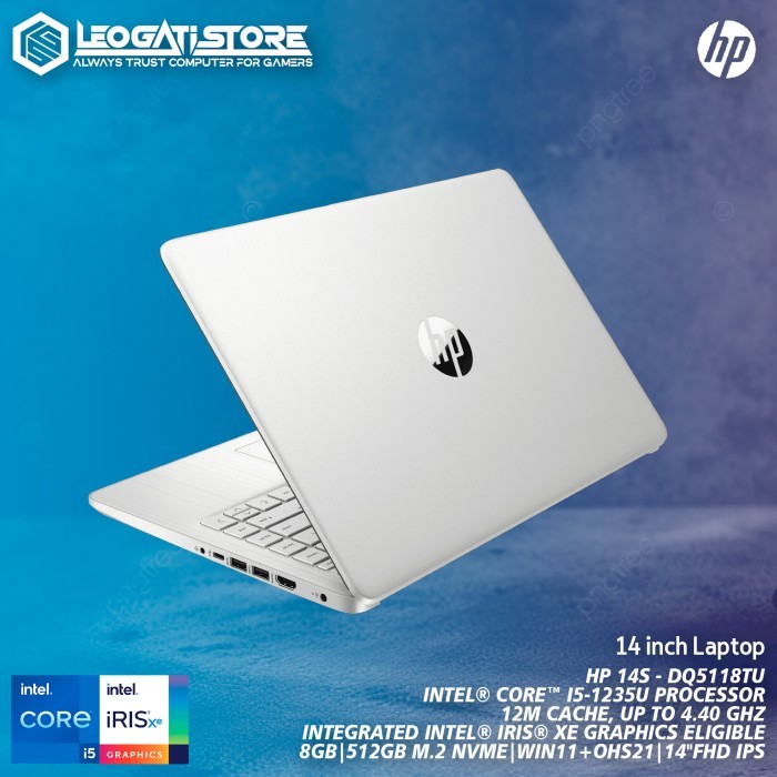 HP 14S-DQ5118TU - Core™ i5-1235U/8GB/512GB - Silver