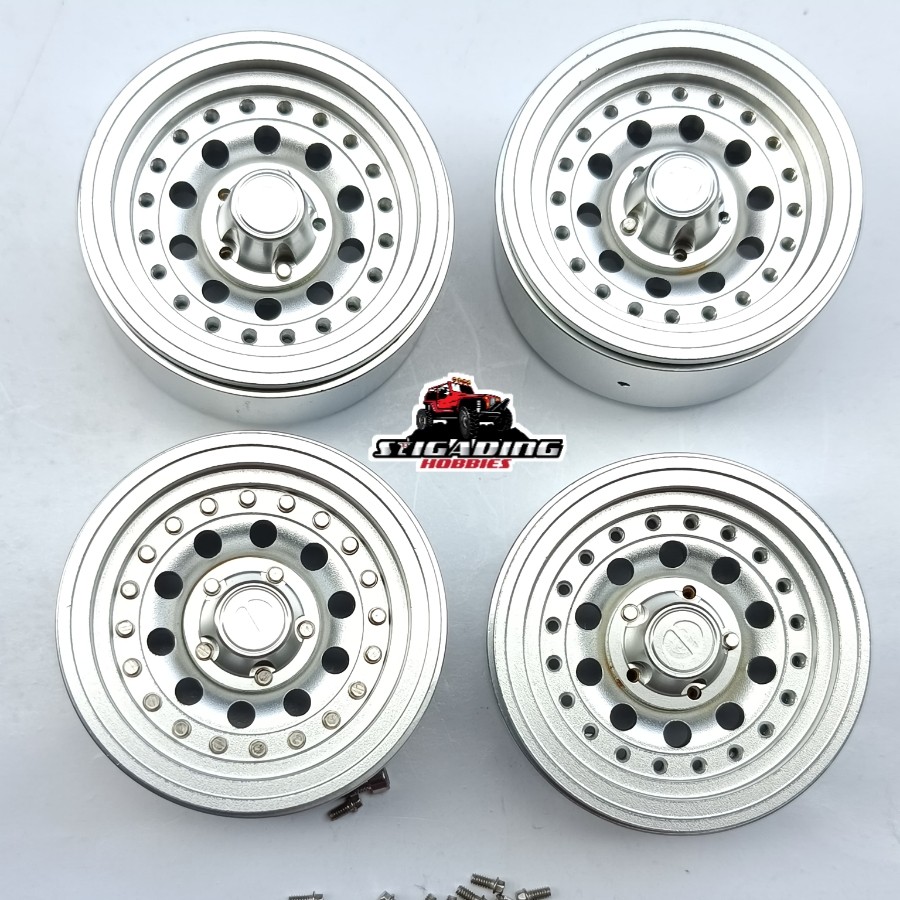 4Pcs Velg Beadlock 1.9 inch 9 Hole Baut Ring Realistic RC Adventure