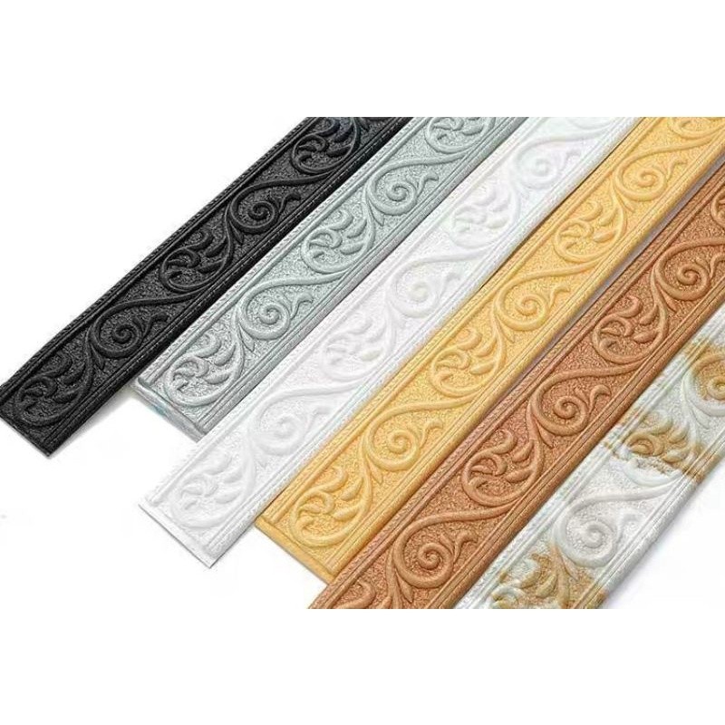 De'Core Wallpaper List Border Foam Stiker Wallborder Foam 3D | Lis Dinding Dengan Perekat Lem