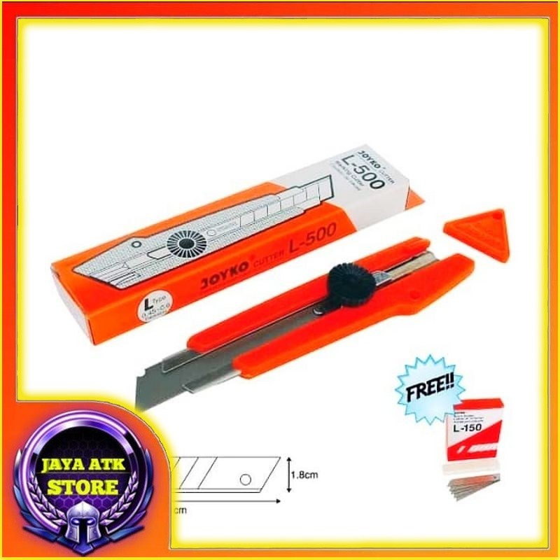 

Cutter Besar JOYKO L-500 Pisau Pemotong Tajam Dan Kuat Cutter Plus Refill