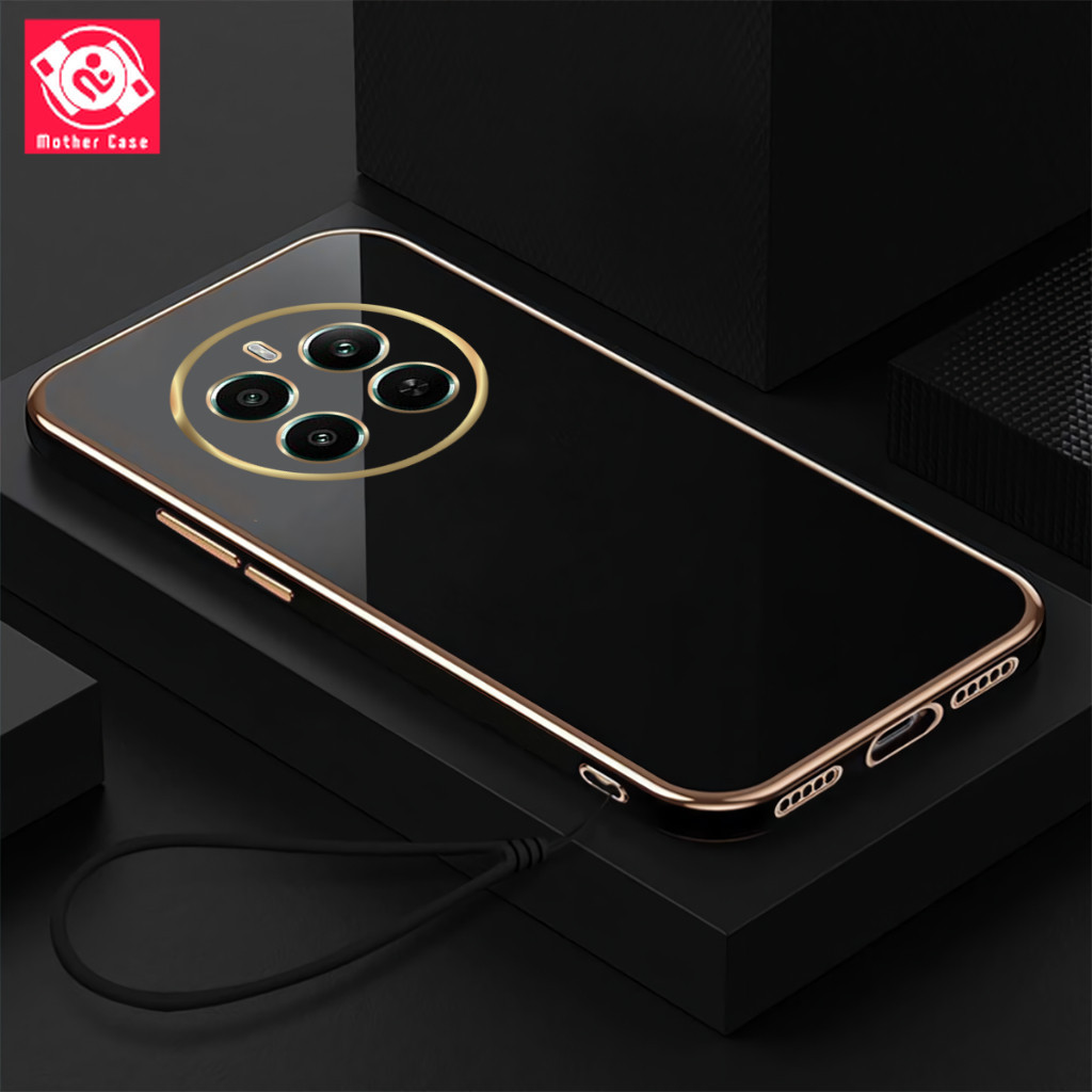 Mother Case Realme 12 | Realme 12 Plus | Realme 13 Case Plating Premium Free Lanyard