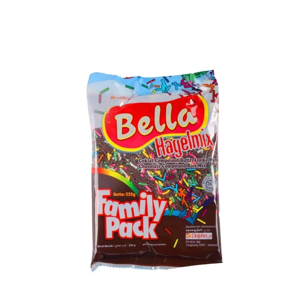 

Bella Chocolate Rice Mix Colour 225 gr (Meises Warna-Warni)