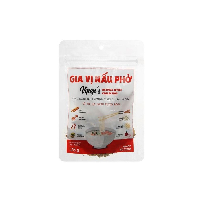 

KT Vipep's Pho Spice Seasoning Pho Beef Soup Stock Spice Bumbu Rempah