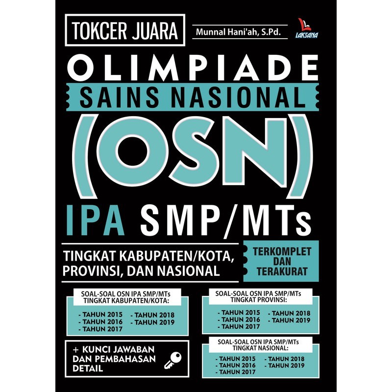 Buku Tokcer Juara Olimpiade Sains Nasional (OSN) IPA SMP/MTs