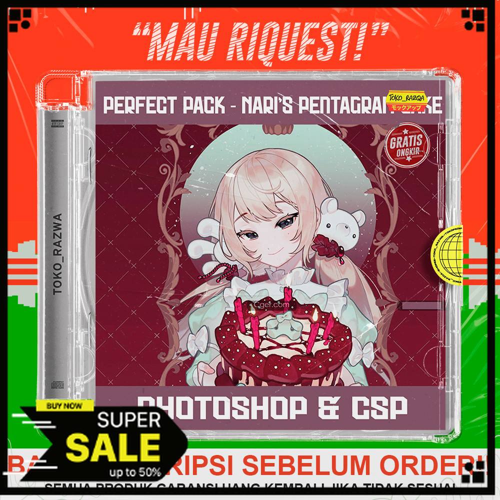 Clip Studio Paint Brushes - Perfect Pack - Nari's Pentagram Cake - 080723 HD