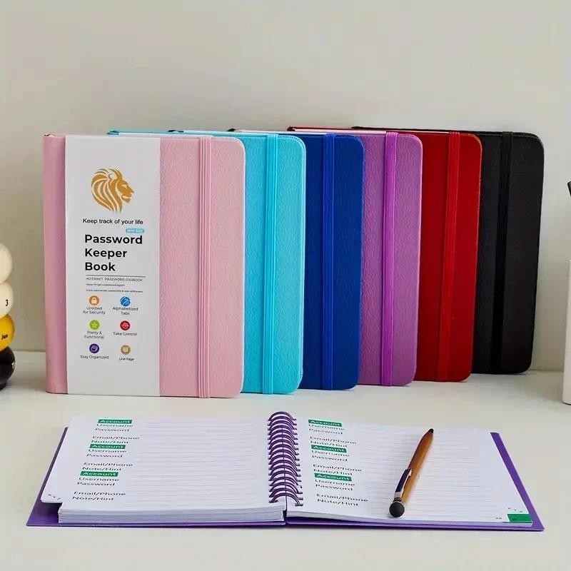 

Password Book with Alphabetical Tabs - Internet Address & Password Keeper Logbook for Password Organization Notebook Diary Pads