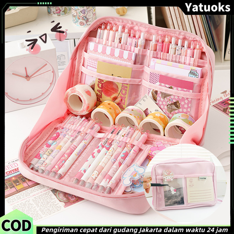 

Kotak pensil / tempat pensil / 12 Layer Tas Tempat Pensil / Tempat Pensil Siswa / Case Pouch Anak Sekolah Transparan Kapasitas Besar Stationery Kantor / Tempat pensil berkapasitas besar