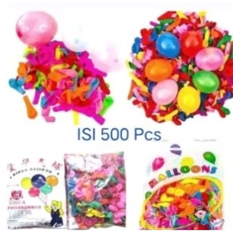 Balon Jari isi/ Balon Unyil / Balon Air isi 500pcs