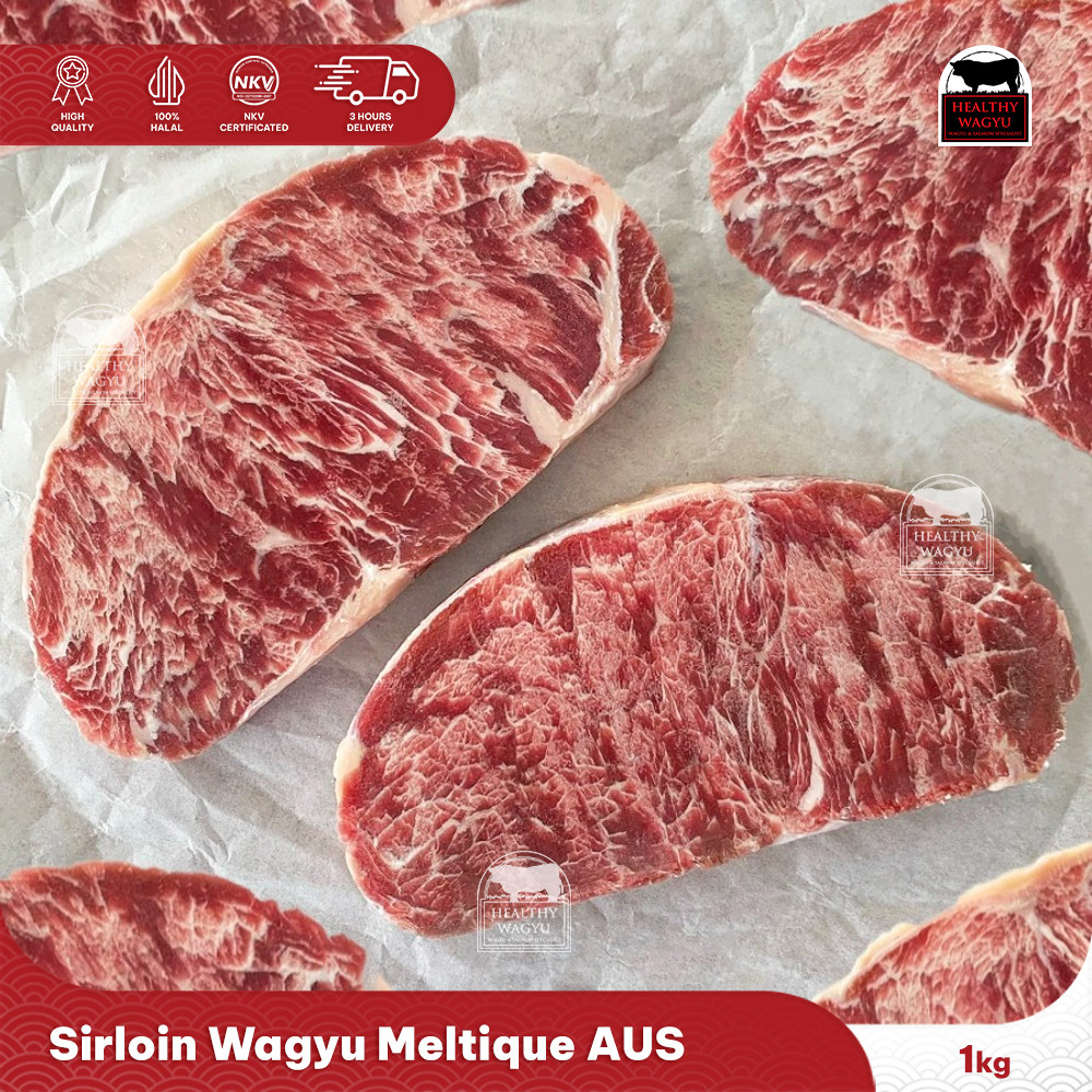 

Sirloin Meltique Beef Australia Halal 1Kg Healthy Wagyu