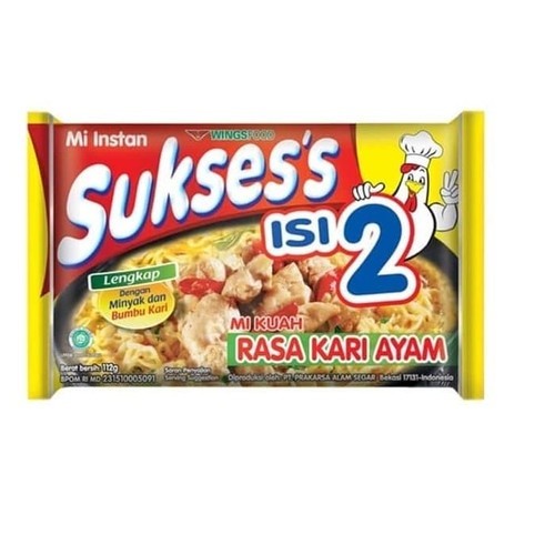 

NEW ITEM NOODLE MIE SUKSES'S KARI AYAM ISI 2 116g