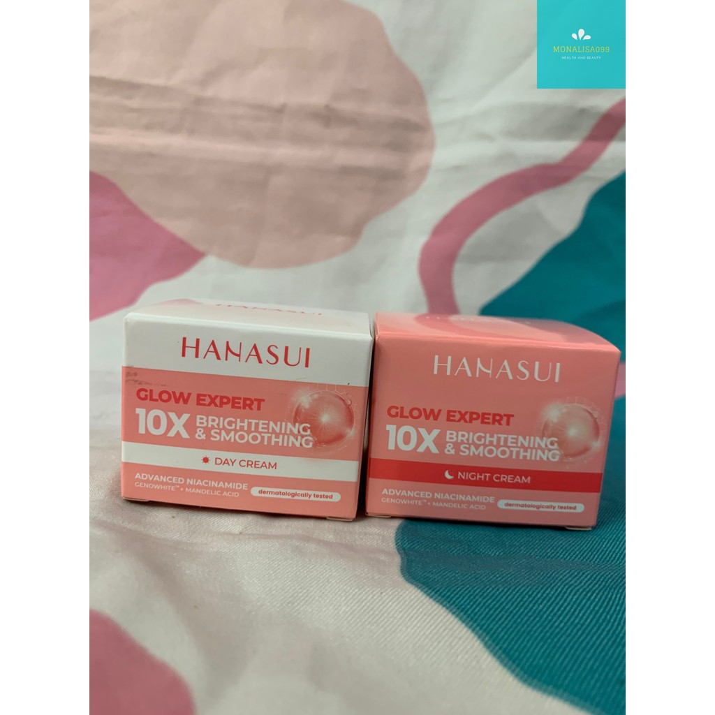 Paket Pencerah 7 Hari Hanasui/Paket Hemat Hanasui Glow Expert 10X Brightening/Paket Mencerahkan/Meng